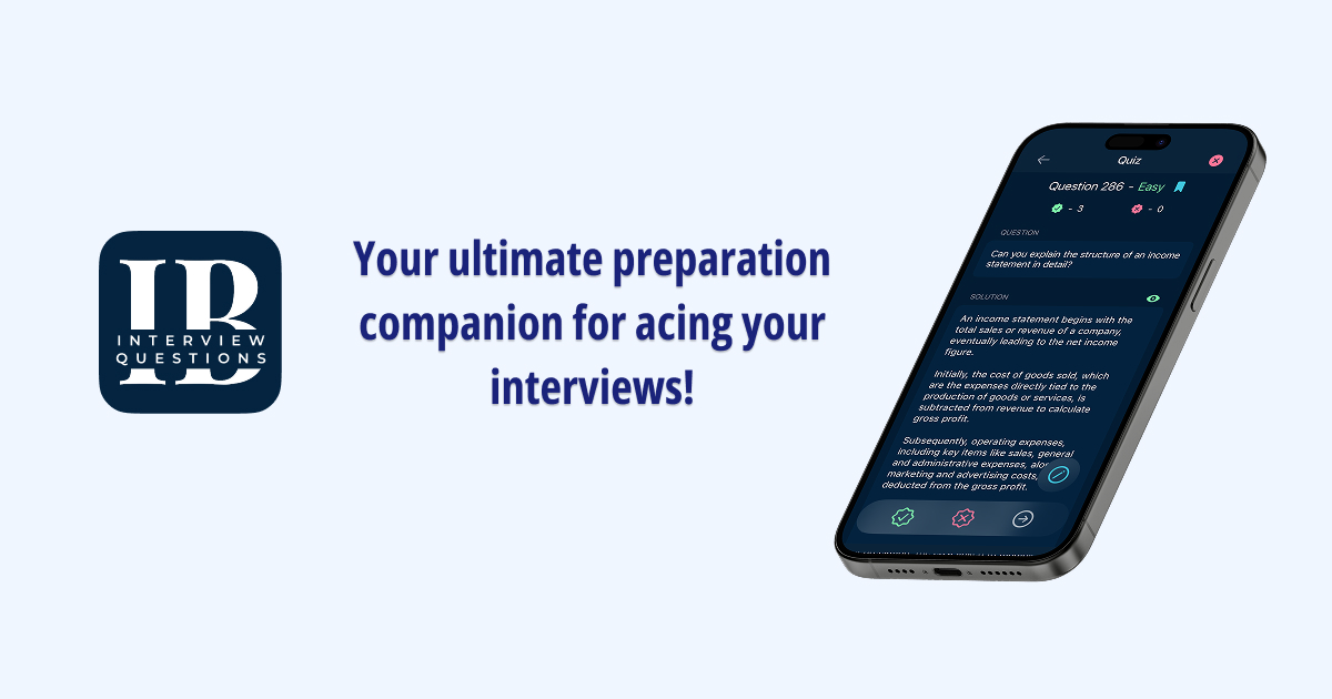 IB IQ Interview Prep App