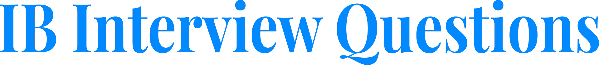 IB IQ - Investment Banking Interview Prep